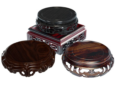 新中式底座 木雕 黑檀 木圆底座 红木工艺底座3d模型 新中式底座 木雕 黑檀 木圆底座 红木工艺底座