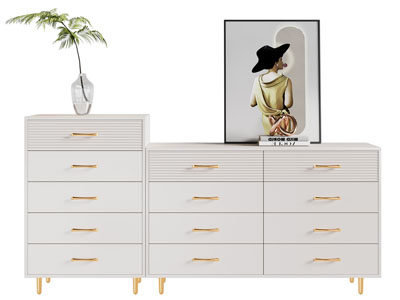 现代轻奢奶油风玄关柜 边柜 斗柜3d模型 现代轻奢奶油风玄关柜 边柜 斗柜