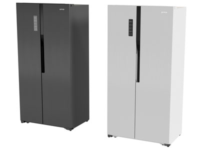 现代双开门电冰箱3d模型 现代双开门电冰箱
