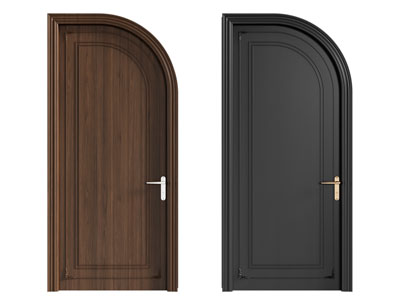 法式拱形木门 房门 平开门