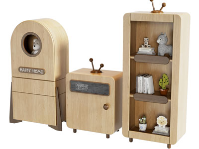 现代儿童装饰柜子