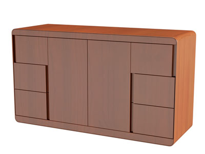 现代实木玄关柜 边柜3d模型 现代实木玄关柜 边柜