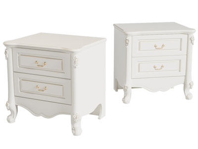 简欧奶油风床头柜
