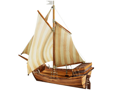 现代帆船 木船 卡通船