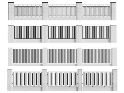 现代铁艺围墙 围栏