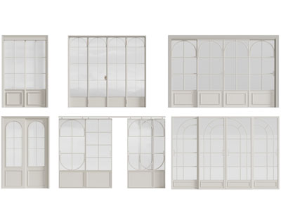 法式玻璃推拉门 房门