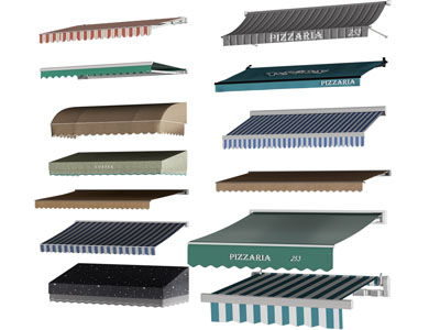 现代布艺雨搭 遮阳棚