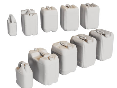 现代塑料桶 塑料水桶3d模型 现代塑料桶 塑料水桶