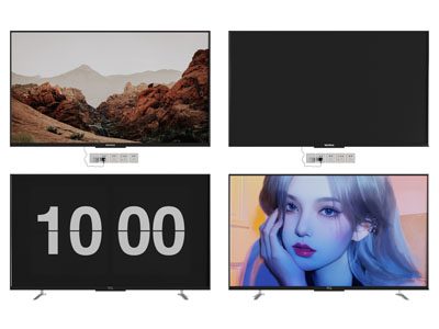 现代液晶电视机3d模型 现代液晶电视机