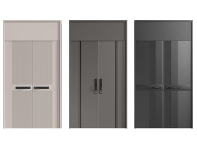 现代双开门 大门 防盗门 入户门