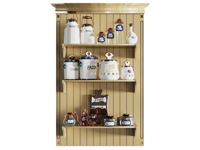 美式墙面厨具置物收纳架