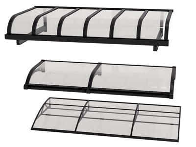 现代玻璃雨棚 遮阳棚 雨搭