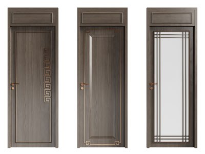 新中式木门 玻璃门 平开门 房门