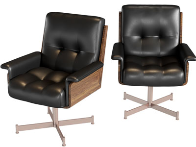 现代真皮办公椅子