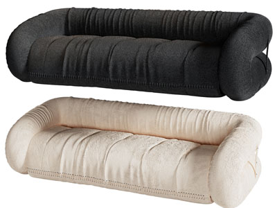 现代布艺多人沙发3d模型 现代布艺多人沙发