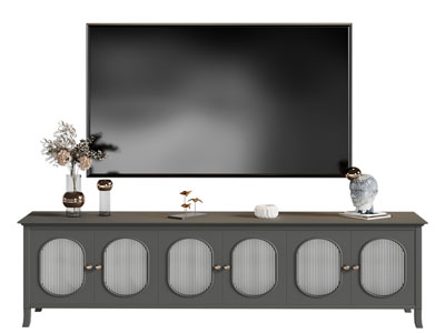 法式电视柜 电视机