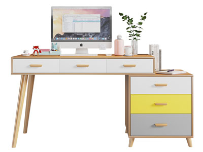 北欧书桌3d模型 北欧书桌