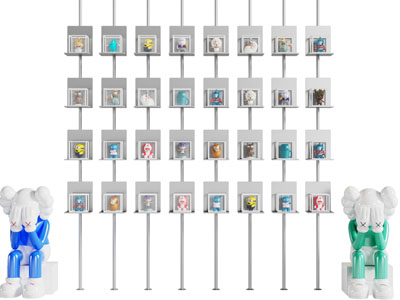 现代亚克力玩具展柜货柜 公仔 顽皮熊 暴力熊