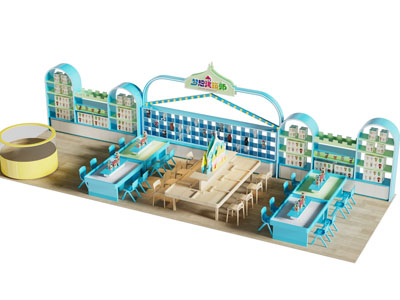 现代儿童游乐场 手工木作娱乐区3d模型 现代儿童游乐场 手工木作娱乐区
