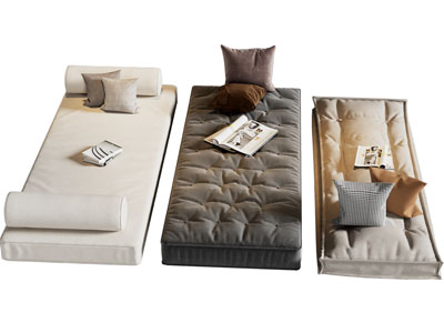 现代多人沙发 飘窗垫 沙发垫3d模型 现代多人沙发 飘窗垫 沙发垫