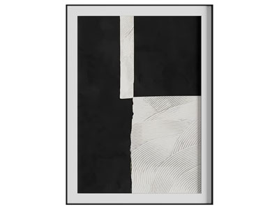 现代黑白装饰挂画3d模型 现代黑白装饰挂画