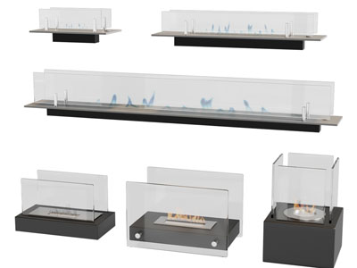 现代玻璃壁炉火炉3d模型 现代玻璃壁炉火炉
