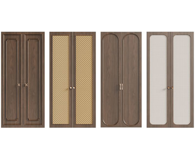 侘寂风中古风衣柜柜门