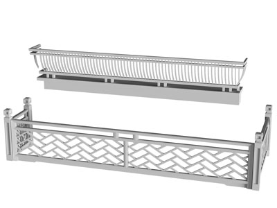 新中式栏杆 扶手 围栏