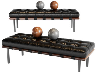 现代长方形沙发凳子