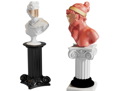 欧式人物头像雕塑雕刻3d模型 欧式人物头像雕塑雕刻