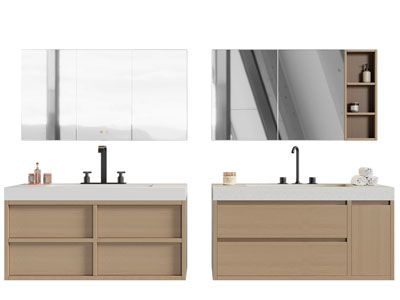 现代洗手台 镜柜 浴室柜