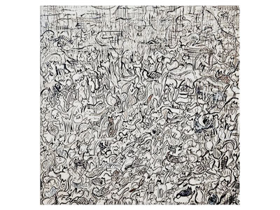 现代黑白抽象装饰挂画3d模型 现代黑白抽象装饰挂画