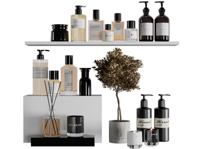 现代洗护用品 卫浴小件3d模型 现代洗护用品 卫浴小件