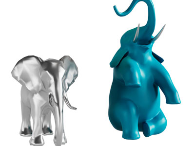 现代大象雕塑雕刻 摆件组合3d模型 现代大象雕塑雕刻 摆件组合