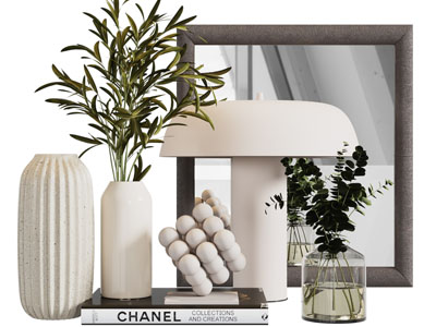 现代花瓶 台灯 香薰 摆件组合