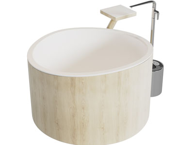 现代圆形浴缸浴盆