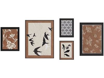 法式装饰挂画3d模型 法式装饰挂画