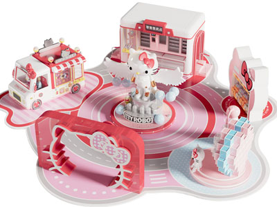 现代卡通场景 美陈 Kitty展厅展览3d模型 现代卡通场景 美陈 Kitty展厅展览