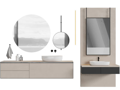 现代洗手台 浴室柜