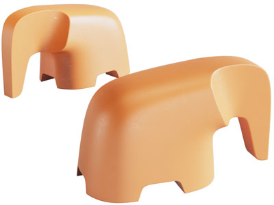 现代卡通大象凳子