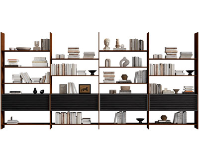 现代开放式书柜 书架