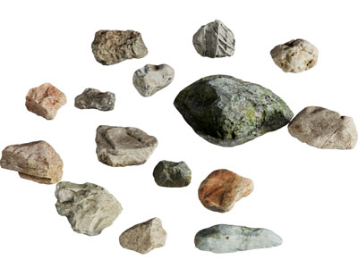 现代岩石 石头 景观石