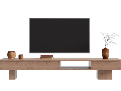 侘寂风电视柜 电视机