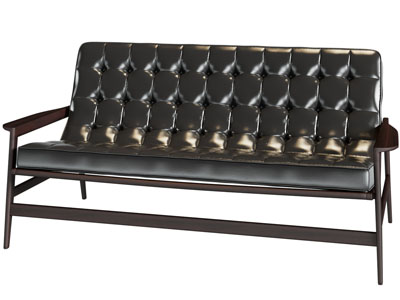 法式多人沙发3d模型 法式多人沙发