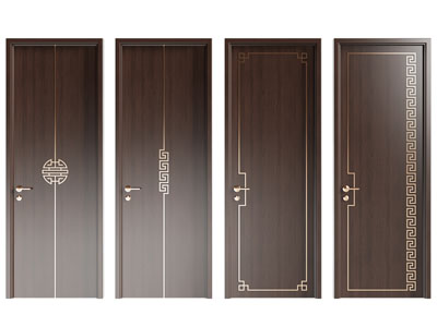 新中式房门 平开门 木门