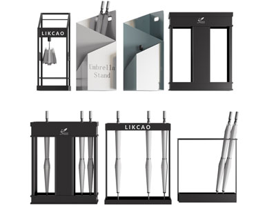 现代雨伞收纳架 雨伞桶3d模型 现代雨伞收纳架 雨伞桶