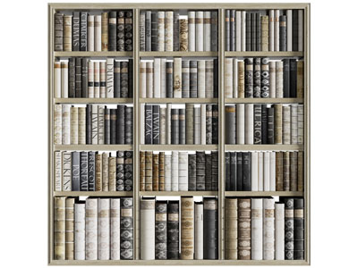 现代开放式书柜