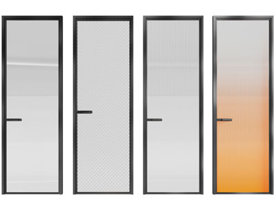 现代渐变玻璃平开门 房门
