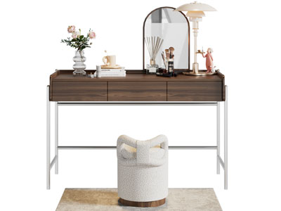 现代中古化妆 梳妆台3d模型 现代中古化妆 梳妆台