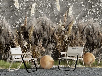 现代营地休闲椅子美陈 户外装置